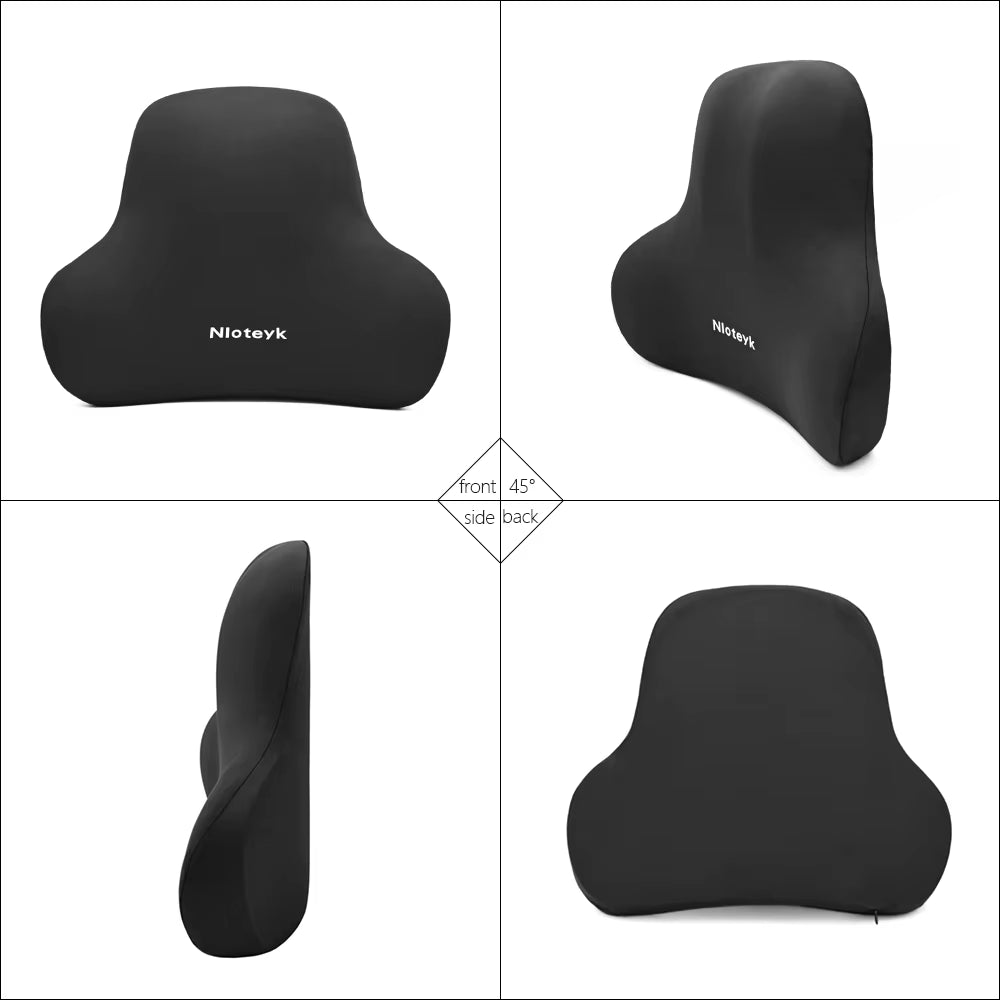 Car Neck Cushion Memory Foam Car Lumbar Support for Car Supplies Universal Neck Pillow Waist Cushion Car Seat Car Assesories