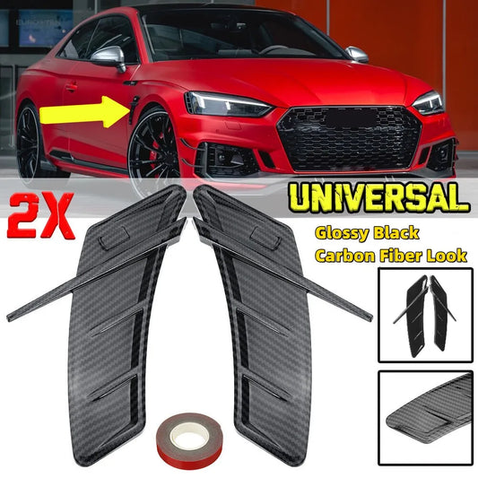 2PCS Side Fender for Audi A3 A4 A5 A6 A7 B6 B7 B8 B9 C5 C6 C7 S3 S4 S5 8V 8P Q2 Q3 Q5 Q7 ABT Sticker TPU Air Vent Car Accessorie