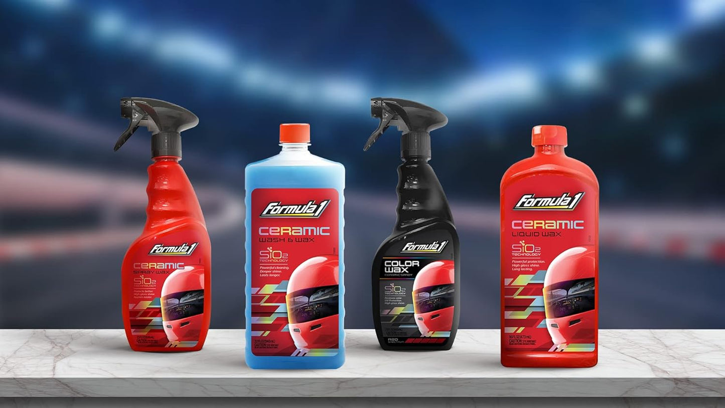 Ceramic Liquid Wax (16 Oz.) - Ultimate Shine and Protection for Your Car - Long-Lasting Hydrophobic Finish - Easy to Apply, Professional Grade
