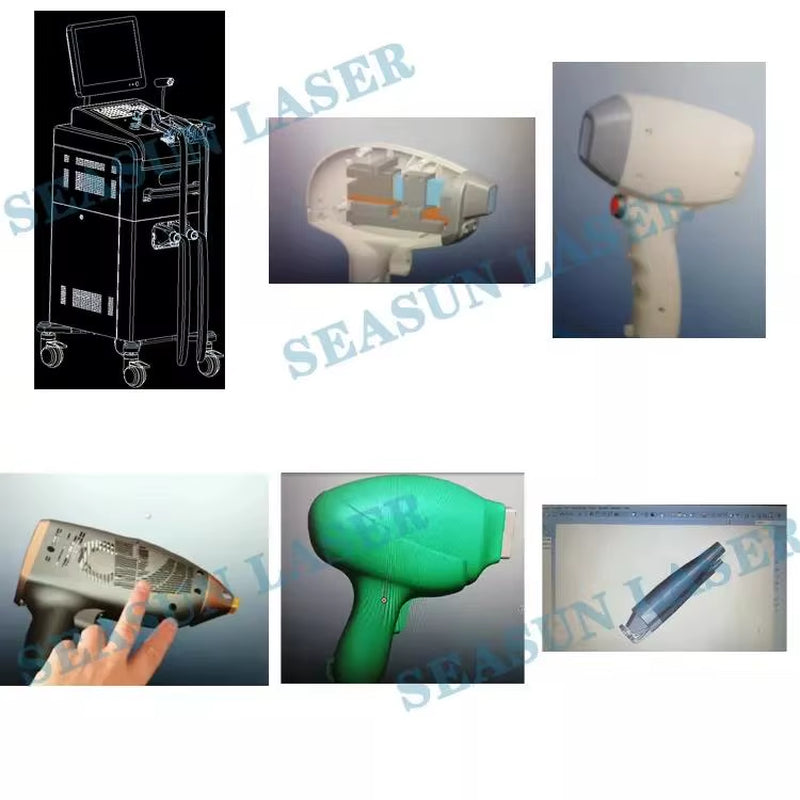 OEM 808 755 1064 Diode Laser Spare Parts Handle Kit Repair Assemble Factory Produce Ipl/Diode Laser Hair Removal Accessories