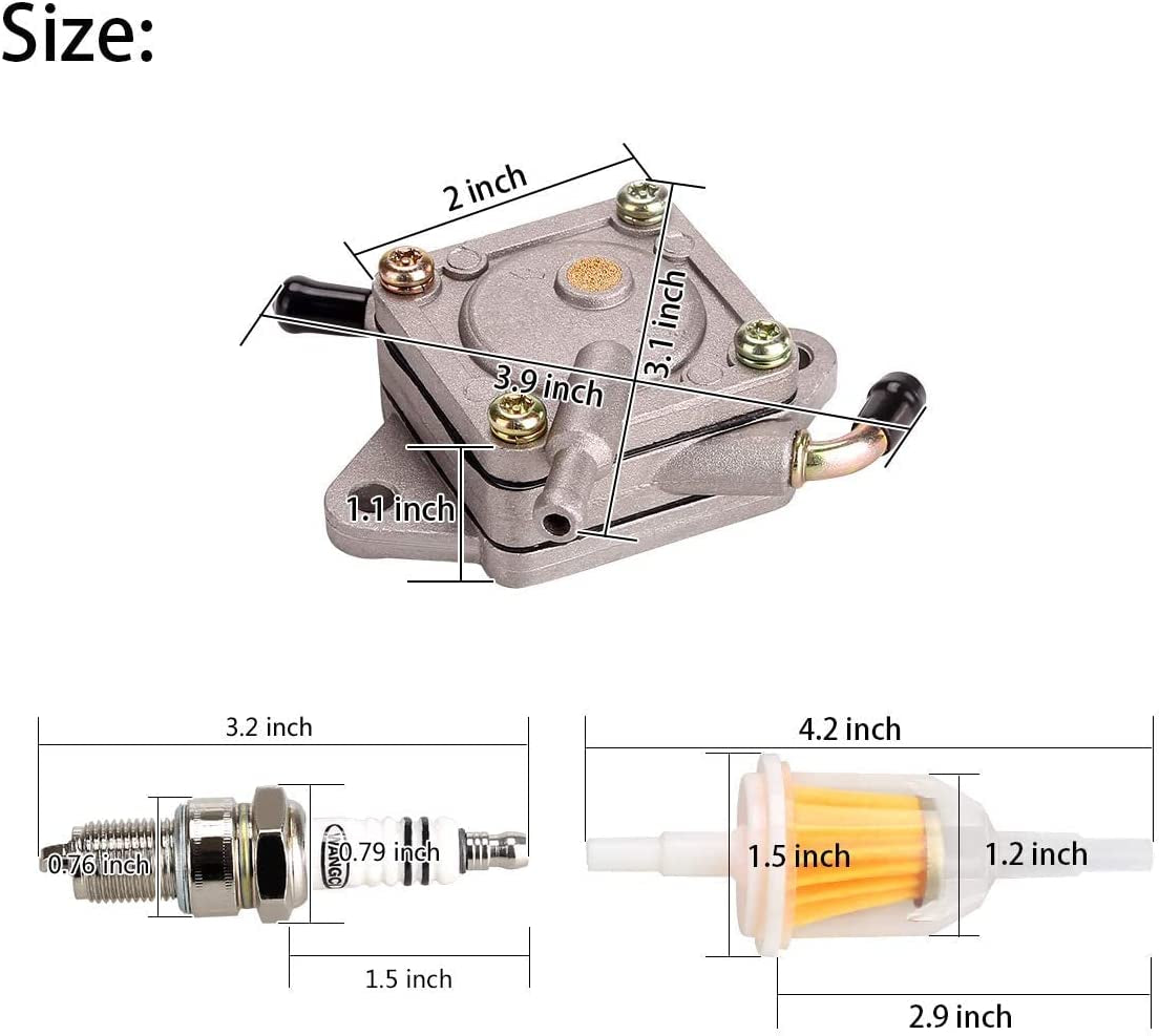 Fuel Pump for Club Car Gas Golf Cart DS Precedent 1984- Now 350FE Kawasaki Engin