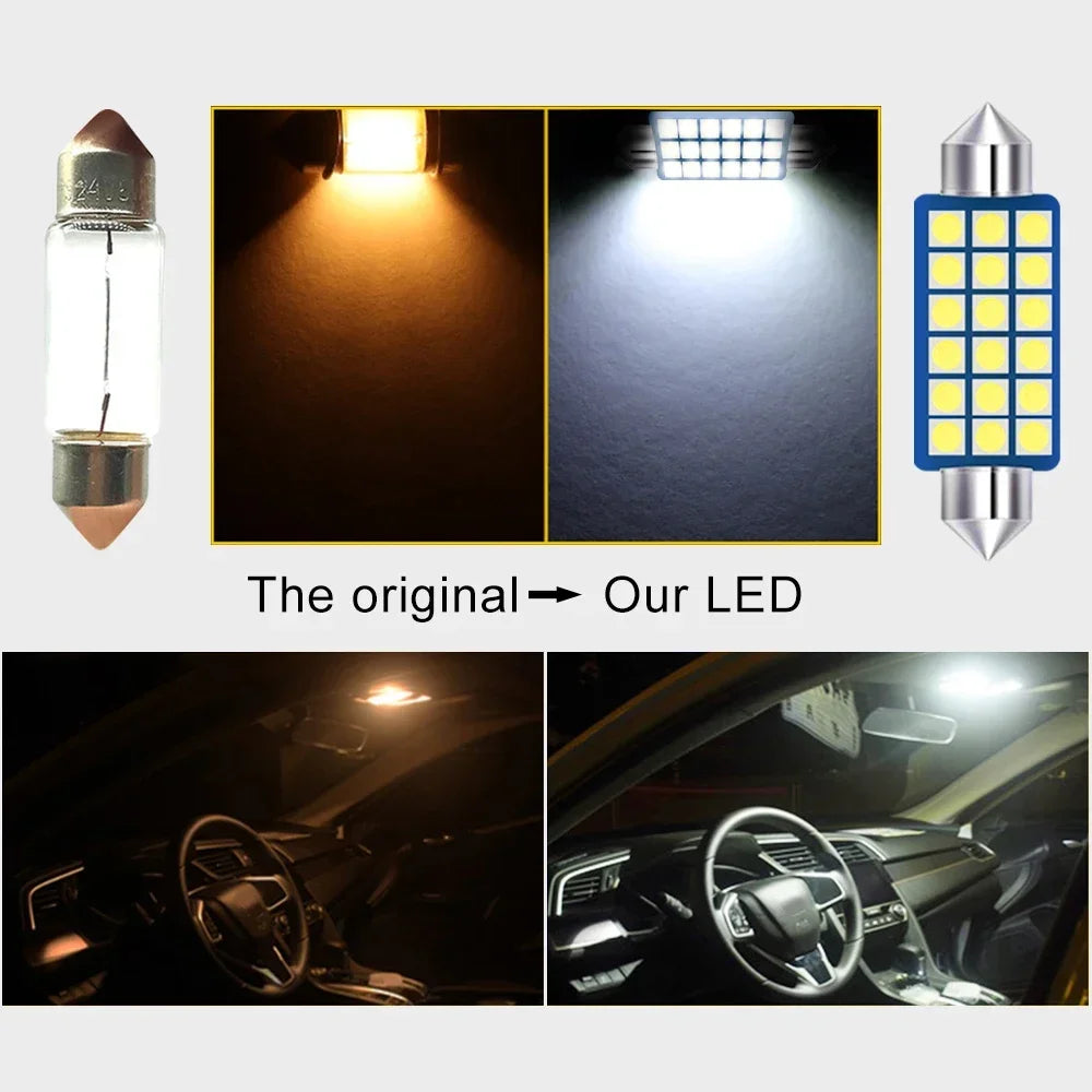 For Audi A3 8L 8V 8P S3 RS3 A4 B6 B7 B8 S4 A5 S5 RS5 A6 C5 C6 C7 S6 RS6 Q5 8R SQ5 Q7 4L Car LED Lights Reading Lamps Accessories
