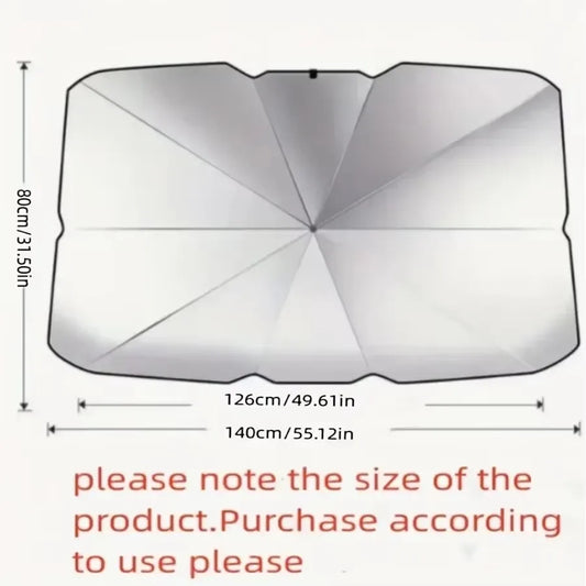 Car Parasol Car Parasol Retractable Parasol Insulated Front Windshield Parasol UV Insulated Parasol